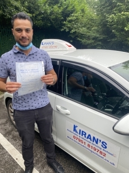 Congratulations Abbas on passing your driving test first time at bolton test centre - wishing you many miles of safe driving