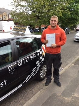 Congratulations to Chris on passing your driving test wishing you all the best