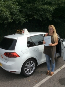 Congratulations to Natasha on passing her driving test at bolton test centre<br />
wishing you many miles of safe driving