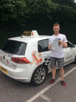 Congratulations to Aaron on passing his driving test at bolton test centre 1st time with only 2 minorsgreat drive - well done